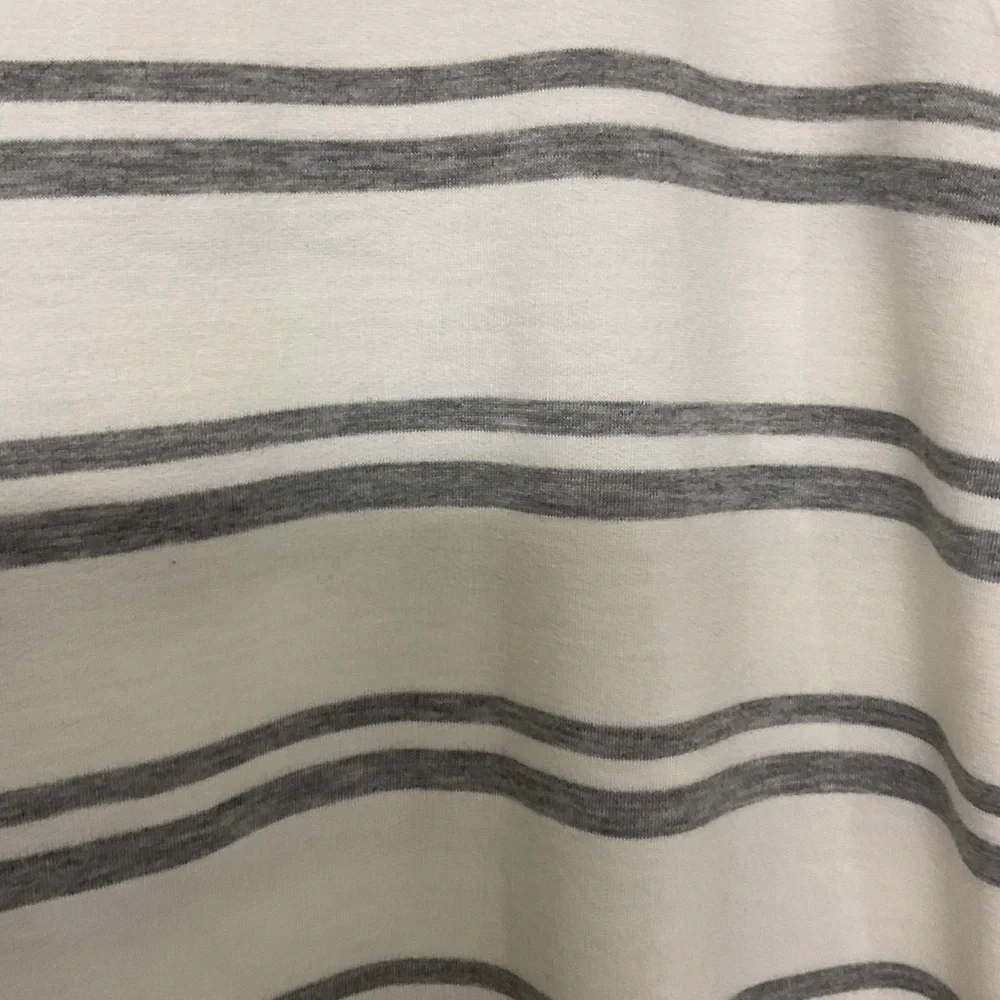 Pink Clover White and Gray Striped Top - Picture 6 of 9